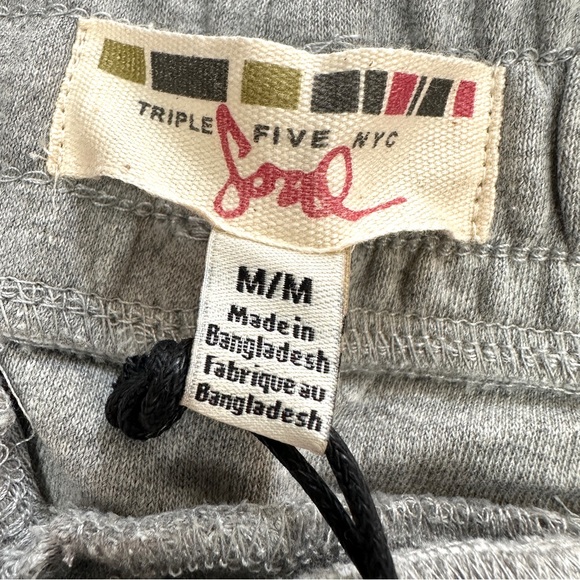 NWT Triple Five Soul Light Heather Gray Men's Sweatpants Jogger Pants Size M - Picture 8 of 10